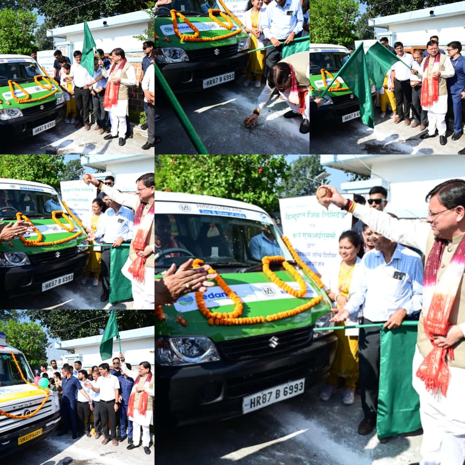 मुख्यमंत्री पुष्कर सिंह धामी ने 09 मोबाइल मेडिकल यूनिट (एम्बुलेंस) को हरी झंडी दिखाकर किया रवाना।
